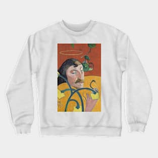 Self-Portrait with Halo and Snake by Paul Gauguin Crewneck Sweatshirt